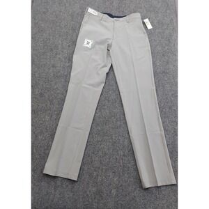 Izod Golf Pants‎ Mens 30x34 Gray The Swing Flex Fore Way Stretch Flat Front NEW